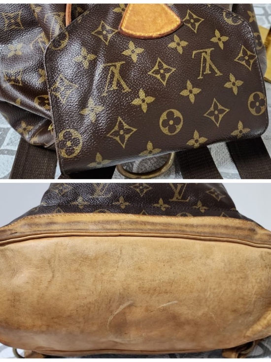 Authentic LOUIS VUITTON Monogram Montsouris GM Backpack Brown main image 4